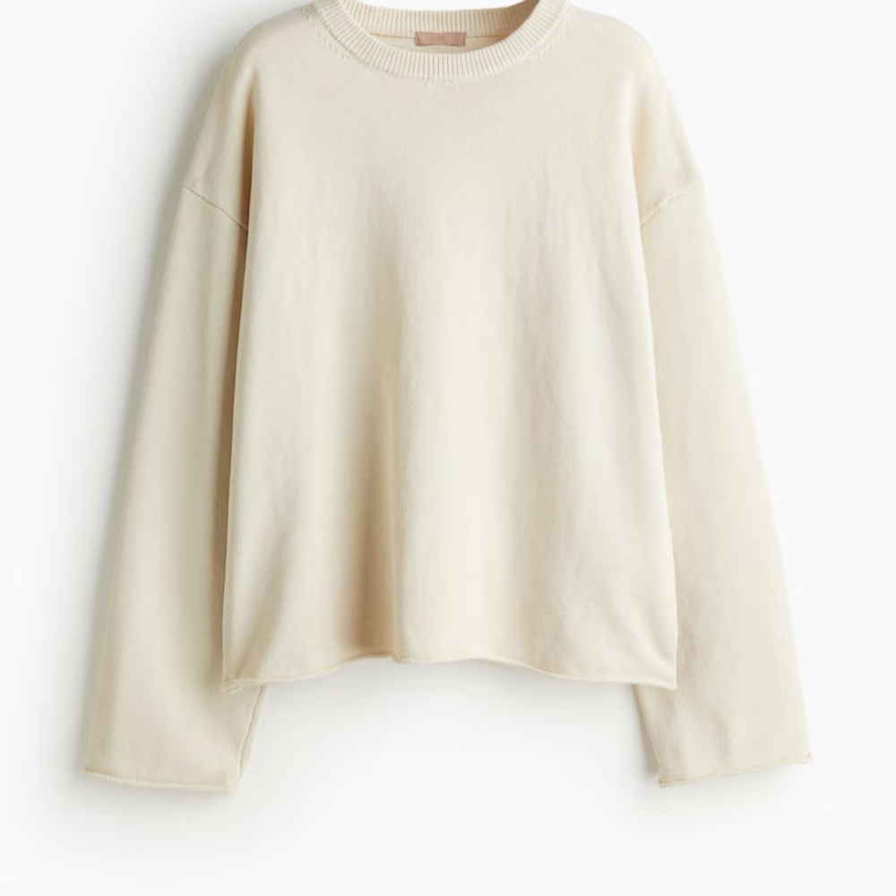 H&M light Beige Long Sleeve Sweater